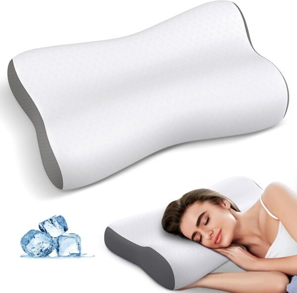 71BPGSI0SKL._AC_SL1500_.jpg Cervical Neck Pillow Memory Foam Pillows for Neck Pain Relief, Ergonomic Pillow for Shoulder Pain, Contour Pillow for Sleeping, Orthopedic Bed Pillows Neck Support for Side Back Stomach Sleepers