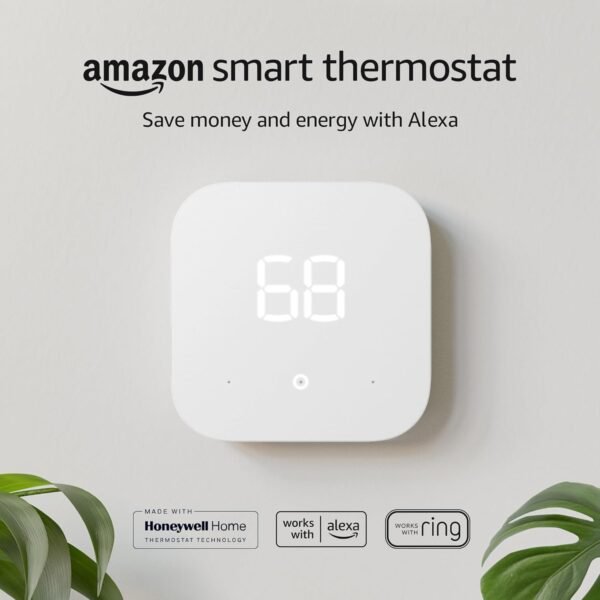 71CznSVO40L._AC_SL1500_.jpg Amazon Smart Thermostat – Save money and energy - Works with Alexa and Ring - C-wire required