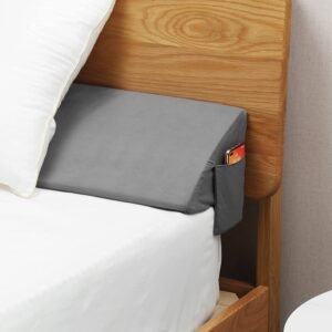 71FLqLpkt-S._AC_SL1500_.jpg Vekkia Queen Wedge Pillow Headboard/Bed Wedge Pillow for Headboard/Bed Gap Filler/Headboard Pillow,Pillow Wedge for Headboard Gap(0-6"),Stop Loosing Your Pillows,Phone(Gray 60"x10"x6")