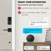 71IygiwtjRL._AC_SL1500_.jpg Kwikset Halo Wi-Fi Smart Lock, Keyless Entry Front Door Touchscreen Deadbolt, Matte Black Finish, Grade AAA Certified, UL Listed, Easy Install No Hub, App Control, Digital Remote Lock