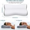 71KMkLuajQL._AC_SL1500_.jpg Cervical Neck Pillow Memory Foam Pillows for Neck Pain Relief, Ergonomic Pillow for Shoulder Pain, Contour Pillow for Sleeping, Orthopedic Bed Pillows Neck Support for Side Back Stomach Sleepers