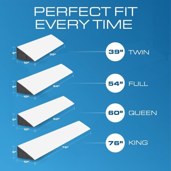 71MUy4NhxaL._AC_SL1500_.jpg Kölbs Bed Wedge Headboard Pillow, Flippable 2 Sided, Instantly Change Your Decor, Mattress Gap Filler Twin Size