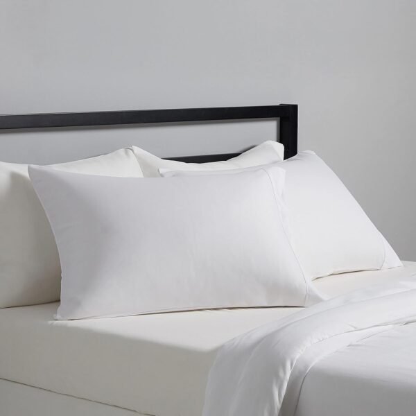 71OOmWM5m8S._AC_SL1500_.jpg Amazon Basics Standard Pillow Cases Set of 2 - Lightweight, Super Soft Easy Care Microfiber, Bright White, 30" L x 20" W, Pillows Not Included