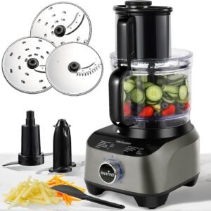 71S2k5oiYwL._AC_SL1400_.jpg 14-Cup Food Processor, 700W, 4 Speeds, Chopping, Slicing, Shredding & Doughing