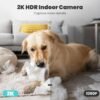 71StOxSL2HL._AC_SL1500_.jpg litokam 2K Indoor Security Camera, 360° Cameras for Home Security Indoor with Motion Detection, Pet Cam with Phone App, Baby Monitor-Night Vision