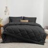71Sympu0-4L._AC_SL1500_.jpg Love's cabin Twin Comforter Set Black, 5 Pieces Twin Bed in a Bag, All Season Twin Bedding Sets with 1 Comforter, 1 Flat Sheet, 1 Fitted Sheet, 1 Pillowcase and 1 Pillow Sham