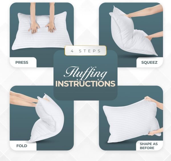 71UYUooliFL._AC_SL1500_.jpg Utopia Bedding Bed Pillows for Sleeping Queen Size (White), Set of 2, Cooling Hotel Quality, for Back, Stomach or Side Sleepers