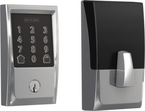 71VQpNcYc0L._AC_SL1500_.jpg Schlage Encode Smart WiFi Deadbolt with Century Trim In Bright Chrome