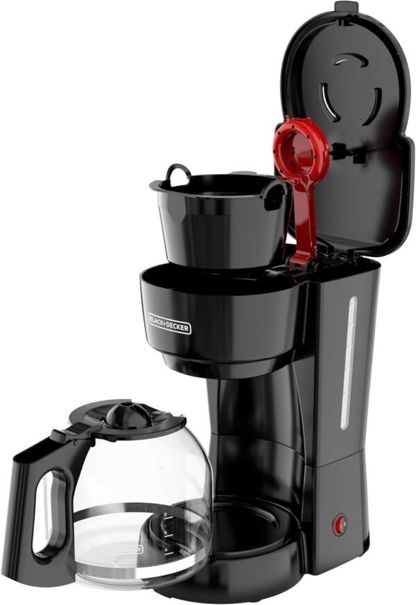 71VzRRw8IVL._AC_SL1500_.jpg BLACK+DECKER 12-Cup Coffee Maker with Easy On/Off Switch, Easy Pour, Non-Drip Carafe with Removable Filter Basket, Vortex Technology, Black