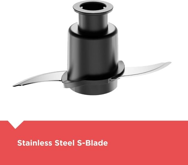 71XNOl76Z6L._AC_SL1500_.jpg BLACK+DECKER Food Processor and Vegetable Chopper, Stainless Steel Blade, 8-Cup Capacity, 450W Power with Attachments to Shred, Slice, Mince, Grind, and Puree