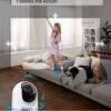 71XpHpFDDL._AC_SL1500_.jpg eufy Security Indoor Cam E220, Camera for home Security, Pan & Tilt, Dog/Pet Camera, 2K Wi-Fi Plug-in, Motion Tracking, Motion Only Alerts, Night Vision, HomeBase 3 Compatible, Voice Assistant Support