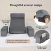 71XtXnzfOZL._AC_SL1500_.jpg ENITYA Reading Pillow for Sitting in Bed Adult, Back Pillow for Bed Sitting up, Reading & Bed Rest Pillows for Watching TV/Reading/Gaming/Resting in Bed, Couch or Floor, Medium 19"(Grey)