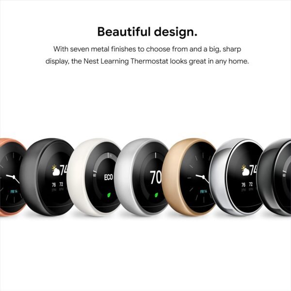 71YNfsmabWL._AC_SL1500_.jpg Google Nest Learning Thermostat - 3rd Gen (2015) - Programmable Smart Thermostat for Home - Works with Alexa - Polished Steel