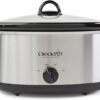 71ZmDBXXL._AC_SL1500_.jpg Crock-Pot 7 Quart Oval Manual Slow Cooker, Stainless Steel (SCV700-S-BR), Versatile Cookware for Large Families or Entertaining