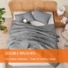 71b2emCv7L._AC_SL1500_.jpg Full Comforter Set Grey, 3 Pieces Lightweight All Season Solid Bedding Comforters Sets, Down Alternative Comforter Bed Set Quilt Blanket, (86x82In Comforter & 2 Pillowcases),Gray