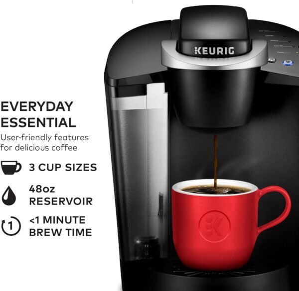 71b9BqHWlhL._AC_SL1500_.jpg Keurig K-Classic Single Serve K-Cup Pod Coffee Maker, with 3 Brew Sizes, 48oz Removable Reservoir, Black