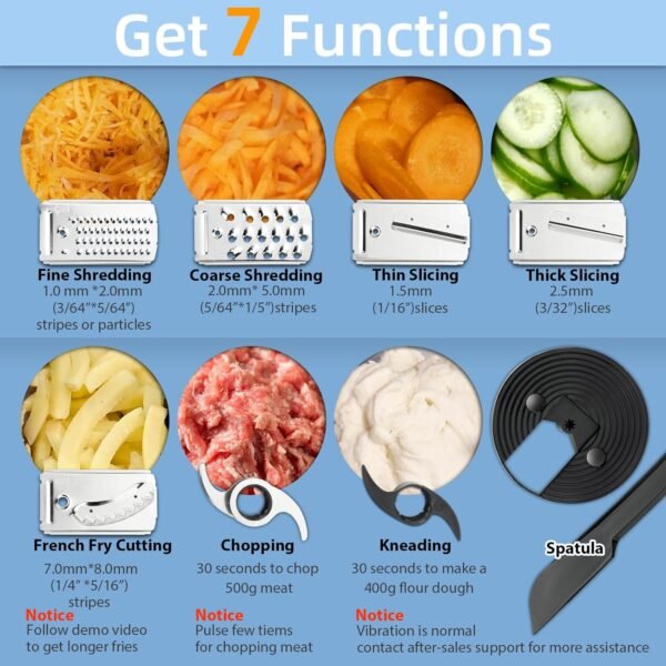 14-Cup Food Processor with French Fry Cutter & Storage Drawer – XL Bowl, Large Chute, Slicing, Shredding, Chopping & Mixing