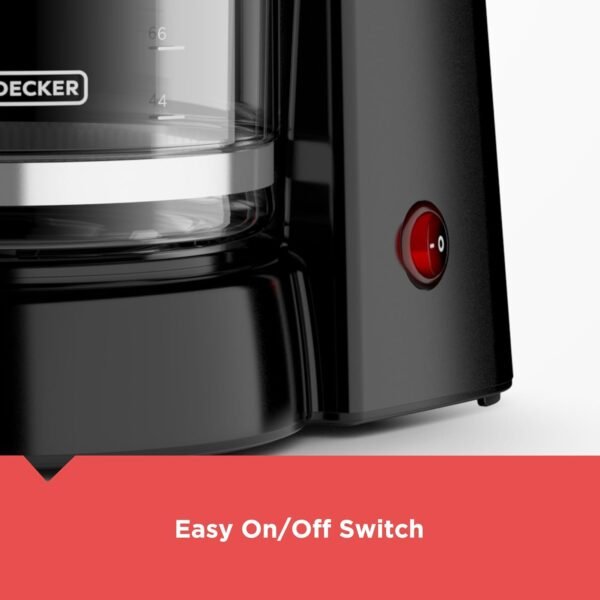 71cLmjl4POL._AC_SL1500_.jpg BLACK+DECKER 12-Cup Coffee Maker with Easy On/Off Switch, Easy Pour, Non-Drip Carafe with Removable Filter Basket, Vortex Technology, Black