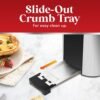71dZKLdwrML._AC_SL1500_.jpg Elite Gourmet ECT-3100 Long Slot 4 Slice Toaster, Reheat, 6 Toast Settings, Defrost, Cancel Functions, Built-in Warming Rack, Extra Wide Slots for Bagels & Waffles, Stainless Steel & Black