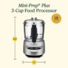 Cuisinart Food Processor, Mini-Prep 3 Cup, 24 oz, Brushed Chrome and Nickel, DLC-2ABC