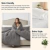 71iC6s4C7L._AC_SL1500_.jpg Queen Comforter Sets White,3PCS Soft Lightweight Breathable Bedding Comforter Sets for All Season, Queen Size(90''×90'' Comforter & 2 Pillowcases)