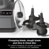 71j7m3eKwbL._AC_SL1500_.jpg Ninja Food Processor, Professional Plus, 1000 Peak Watts, 4 Functions for Chopping, Slicing, Purees & Dough with 9-Cup Processor Bowl, 3 Blades, Food Chute & Pusher, Silver, BN601