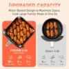 71jAZDRU2L._AC_SL1500_.jpg COSORI Air Fryer 9-in-1, Compact & Large 6-Qt, Fast Turbo Modes, 90°–450°F Even Results With Precise Temperature Control, Up to 95% Less Oil*, Roast, Bake, Dry, Reheat, Frozen, Broil, Proof, Grey