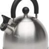 71lFr2rBXuL._AC_SL1500_.jpg Primula Stewart Whistling Stovetop Tea Kettle Food Grade Stainless Steel, Hot Water Fast to Boil, Cool Touch Folding, 1.5-Quart, Brushed with Black Handle