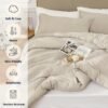 71lYsXlBH4L._AC_SL1500_.jpg Queen Comforter Sets Oatmeal,3PCS Soft Lightweight Breathable Bedding Comforter Sets for All Season, Queen Size(90''×90'' Comforter & 2 Pillowcases)