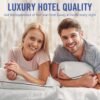 Hotel Collection Bed Pillows for Sleeping 2 Pack Standard Size Cooling Pillows Set of 2 for Back, Stomach or Side Sleepers, Super Soft Down Alternative Microfiber Filled Pillows