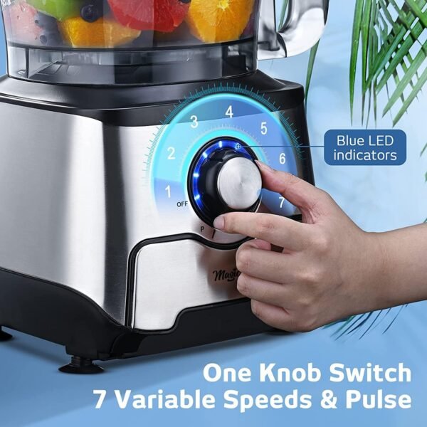 14-Cup Food Processor with French Fry Cutter & Storage Drawer – XL Bowl, Large Chute, Slicing, Shredding, Chopping & Mixing