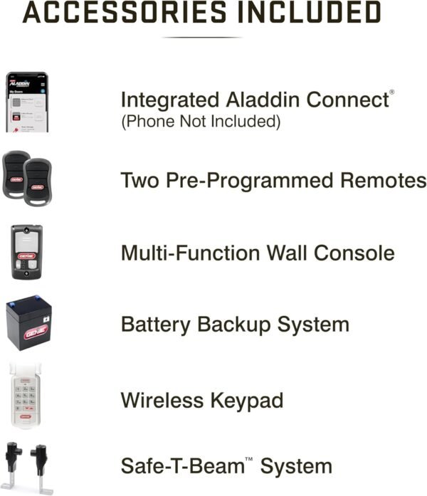 71meyO8AVfL._AC_SL1500_.jpg Genie StealthDrive 7155 Connect Smartphone-Controlled Belt Drive Garage Door Opener - 1 Each