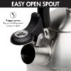 71r8HIdMDVL._AC_SL1500_.jpg Primula Stewart Whistling Stovetop Tea Kettle Food Grade Stainless Steel, Hot Water Fast to Boil, Cool Touch Folding, 1.5-Quart, Brushed with Black Handle