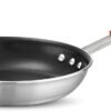 Tramontina Professional 10-Inch Non Stick Frying Pan, Heavy-Gauge Aluminum Skillet with Reinforced Nonstick Coating, Red Handle, Dishwasher and Oven Safe