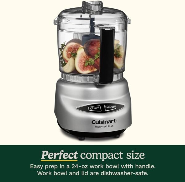 Cuisinart Food Processor, Mini-Prep 3 Cup, 24 oz, Brushed Chrome and Nickel, DLC-2ABC