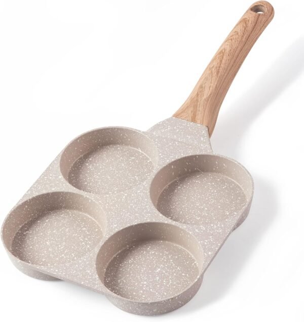 71z3diGilnL._AC_SL1500_.jpg CAROTE 4-Cup Nonstick Egg & Omelette Pan – Granite Coated Skillet for Pancakes, Healthy Cooking, Gas & Induction Stovetops
