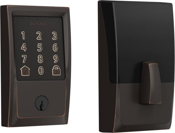 71zPfsyJvLL._AC_SL1500_.jpg Schlage Encode Smart WiFi Deadbolt with Century Trim In Aged Bronze