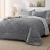 811OOxU4C6L._AC_SL1500_.jpg Bedsure California King Comforter Set - 7 Pieces Reversible Grey Bedding, California King Size Bed Set for All Seasons, Bed in a Bag with Down Alternative Comforter, Sheets, Pillowcases & Shams