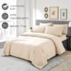 81233dbkRuL._AC_SL1500_.jpg Mueller UltraTemp King Size Cooling Sheet Set – 6-Piece, Super Soft, Deep Pockets (16”), Wrinkle-Resistant, Hypoallergenic – Cream