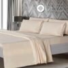 8125oOjxvWL._AC_SL1500_.jpg Mueller UltraTemp King Size Cooling Sheet Set – 6-Piece, Super Soft, Deep Pockets (16”), Wrinkle-Resistant, Hypoallergenic – Cream