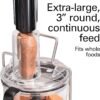 814r553YCFL._AC_SL1500_.jpg Hamilton Beach Professional Stack & Snap Food Processor & Veggie Spiralizer for Slicing, Shredding and Kneading, Extra-Large 3" Feed Chute Fits Whole Vegetables, 12 Cups, Stainless Steel (70815)