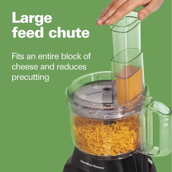 817AazEiL._AC_SL1500_.jpg Hamilton Beach Food Processor & Vegetable Chopper for Slicing, Shredding, Mincing, and Puree, 8 Cup, Black