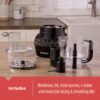 819vVi4ehCL._AC_SL1500_.jpg BLACK+DECKER Food Processor and Vegetable Chopper, Stainless Steel Blade, 8-Cup Capacity, 450W Power with Attachments to Shred, Slice, Mince, Grind, and Puree