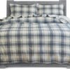 81Co3s2P65L._AC_SL1500_.jpg Elegant Comfort Soft 4-Piece 100% Turkish Cotton Flannel Sheet Set - Premium Quality, Deep Pocket Fitted Sheet, Ultra Soft, Cozy Warm Flannel Sheets - Queen, Plaid-Navy/Aqua