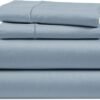 LANE LINEN Luxury Bed Sheets King Size - 1000 Thread Count Egyptian Cotton Sheets, 4Pc Sateen Weave King Size Bed Sheets, Hotel Sheets & Pillowcase Set, 16" Deep Pocket King Sheet Set - French Blue