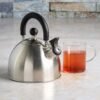 81Gd3fAftpL._AC_SL1500_.jpg Primula Stewart Whistling Stovetop Tea Kettle Food Grade Stainless Steel, Hot Water Fast to Boil, Cool Touch Folding, 1.5-Quart, Brushed with Black Handle