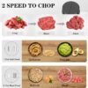 81GoDU4BwZL._AC_SL1500_.jpg KingAcc Food Processor - 500W Powerful Motor Electric Meat Grinder, 2 Stainless Steel Bowls (8 Cup Each) & 2 Blades - Multi-Function Chopper for Meat, Vegetables, Baby Food, Home Kitchen Use