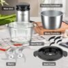81HBnEMzGbL._AC_SL1500_.jpg KingAcc Food Processor - 500W Powerful Motor Electric Meat Grinder, 2 Stainless Steel Bowls (8 Cup Each) & 2 Blades - Multi-Function Chopper for Meat, Vegetables, Baby Food, Home Kitchen Use