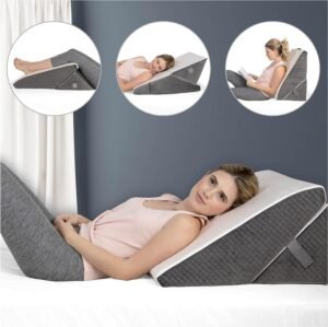 81HgTeUAmlS._AC_SL1500_.jpg Kӧlbs Bed Wedge Pillow Chic Jacquard Cover Wedge Pillow for Sleeping and Acid Reflux, Heartburn (Adjustable Height Wedge)