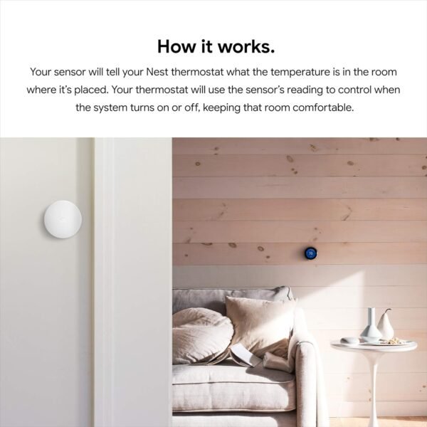 81K9AQJtiQL._AC_SL1500_.jpg Google Nest Temperature Sensor 3 Count Pack - Nest Thermostat Sensor - Nest Sensor That Works with Nest Learning Thermostat and Nest Thermostat E - Smart Home